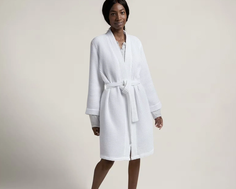 Parachute Home Waffle Robe, White