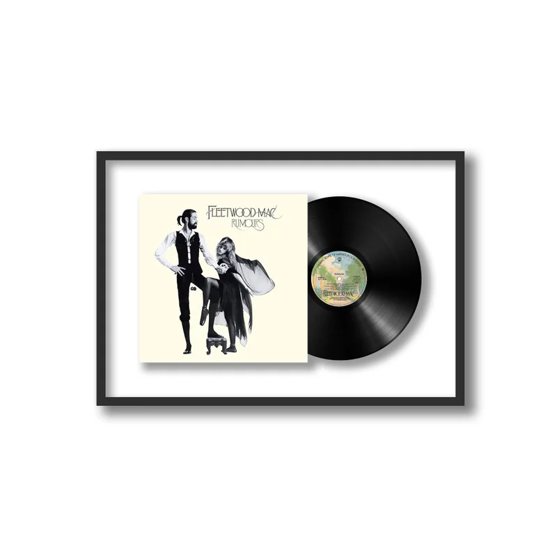 Framed Vinyl Records Shadowbox Framed Vinyl Album, Black 12 Framed Vinyl Records Shadowbox Framed Vinyl Album, Black