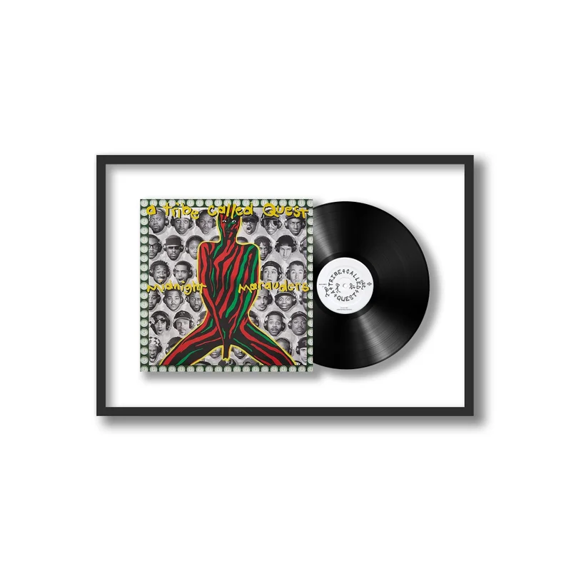 Framed Vinyl Records Shadowbox Framed Vinyl Album, Black 15 Framed Vinyl Records Shadowbox Framed Vinyl Album, Black