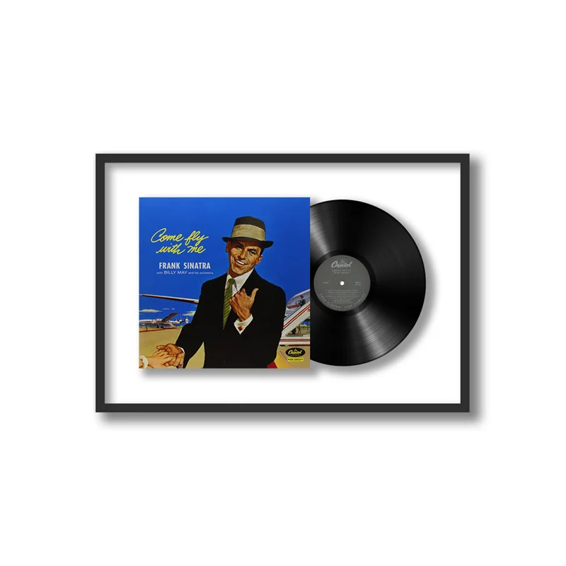 Framed Vinyl Records Shadowbox Framed Vinyl Album, Black 6 Framed Vinyl Records Shadowbox Framed Vinyl Album, Black