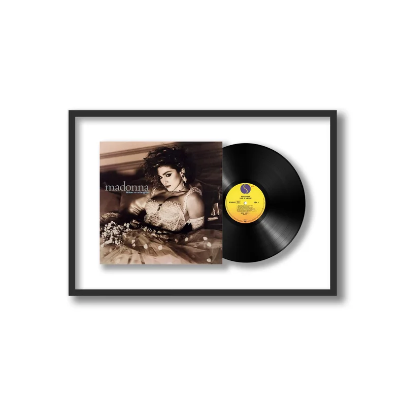 Framed Vinyl Records Shadowbox Framed Vinyl Album, Black 8 Framed Vinyl Records Shadowbox Framed Vinyl Album, Black