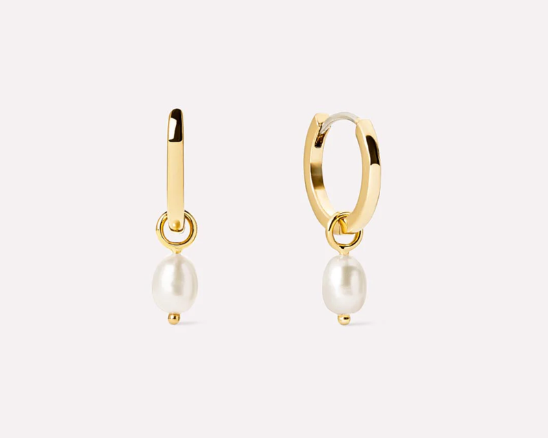 Ana Luisa Frida Pearl Huggie Hoops