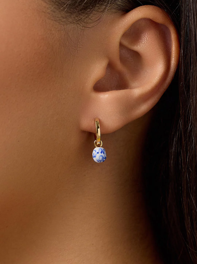 Ana Luisa Frida Pearl Huggie Hoops