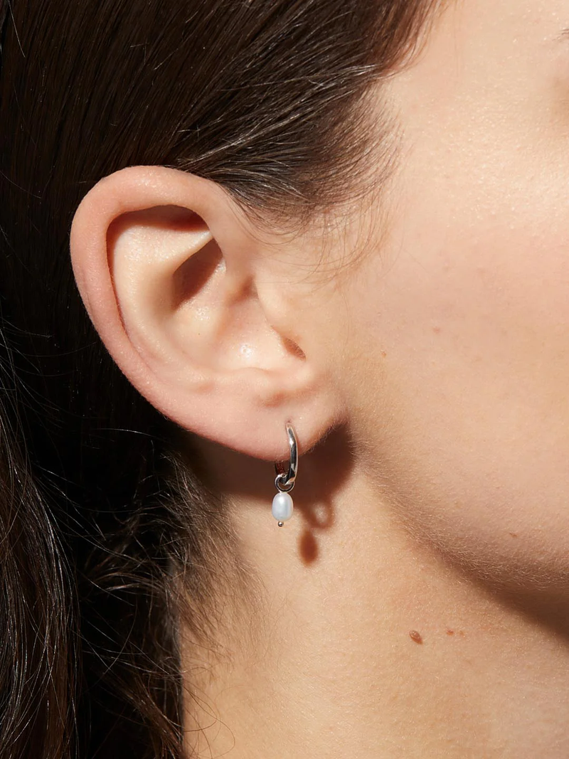 Ana Luisa Frida Pearl Huggie Hoops 4 Ana Luisa Frida Pearl Huggie Hoops