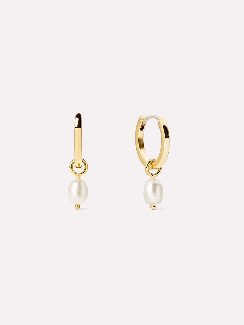 Ana Luisa Frida Pearl Huggie Hoops 5 Ana Luisa Frida Pearl Huggie Hoops