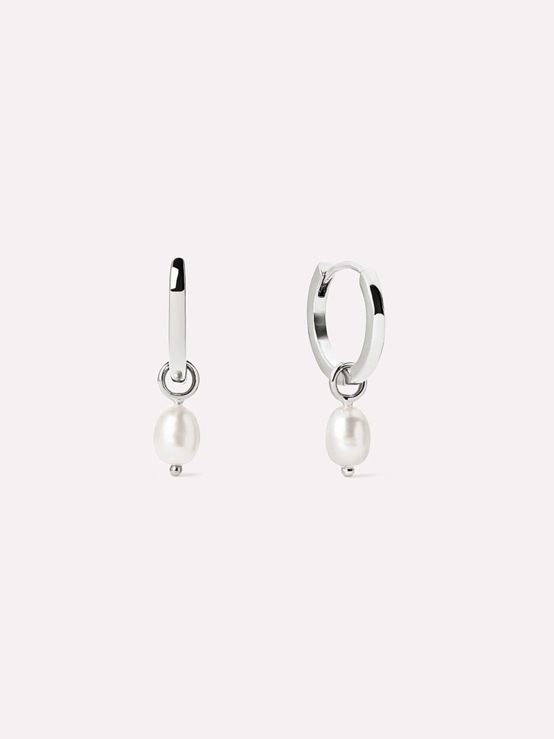 Ana Luisa Frida Pearl Huggie Hoops 7 Ana Luisa Frida Pearl Huggie Hoops