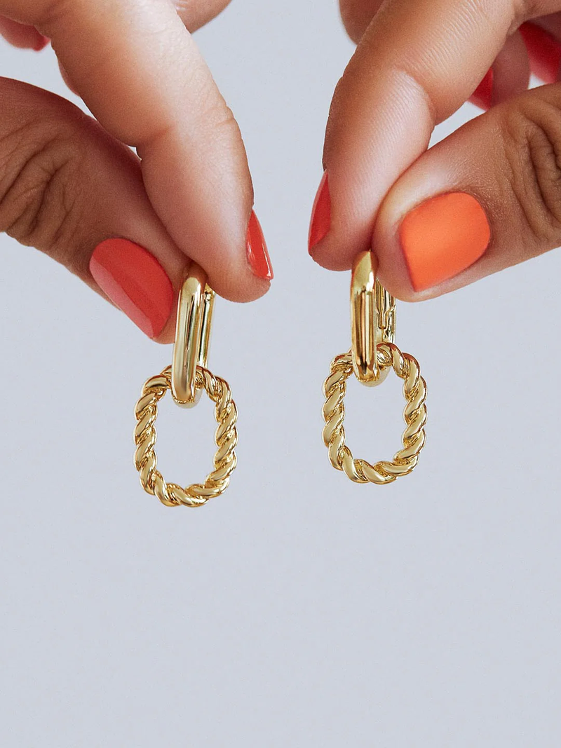 Ana Luisa Ash Double Hoop Earrings