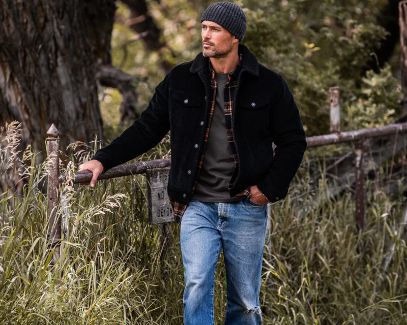 Line of Trade Montana Fleece-Lined Corduroy Trucker Jacket