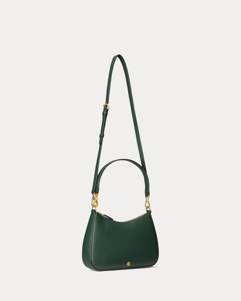 Lauren Ralph Lauren Crosshatch Leather Medium Danni Bag