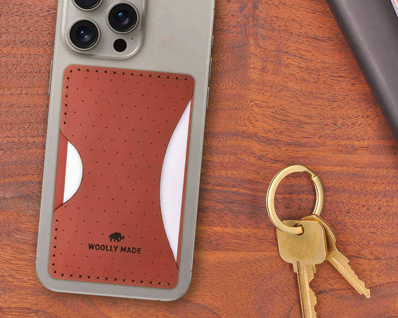 Woolly Made Leather Stick-On Wallet