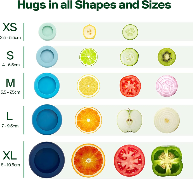 Food Huggers Food Huggers, Set of 5 4 Food Huggers Food Huggers, Set of 5