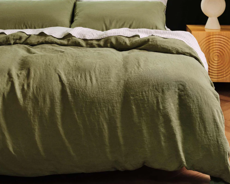 Brooklinen Washed European Linen Duvet Cover, Full/Queen
