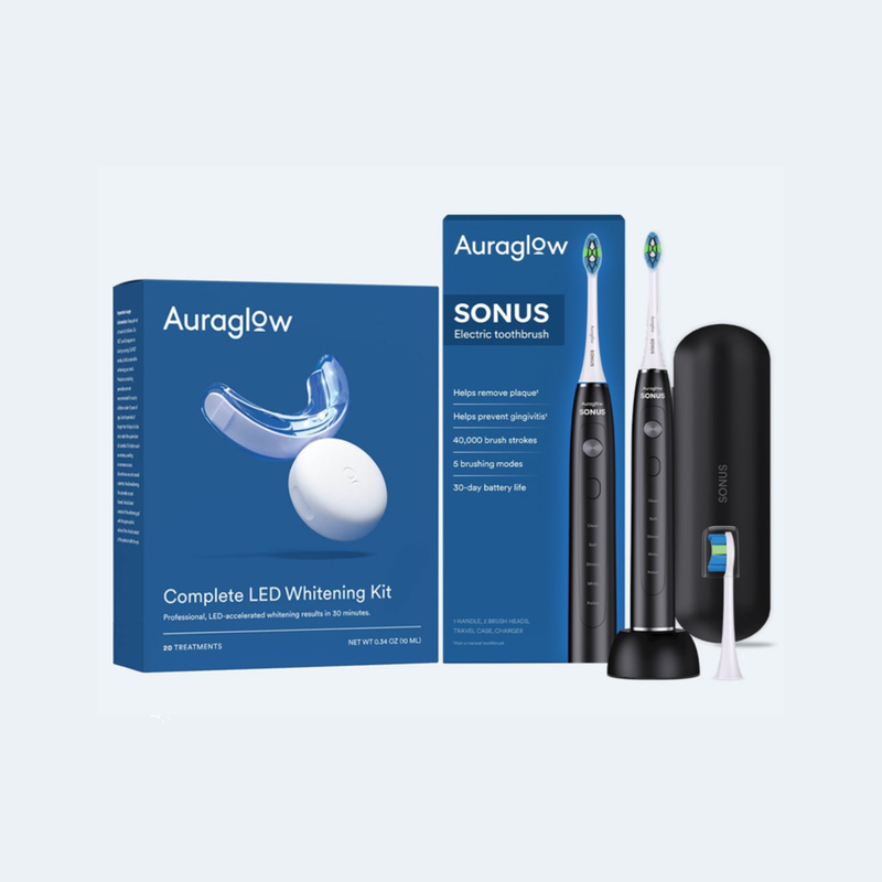 AuraGlow Teeth Whitening Kit and Sonus Electric Toothbrush 7 AuraGlow Teeth Whitening Kit and Sonus Electric Toothbrush
